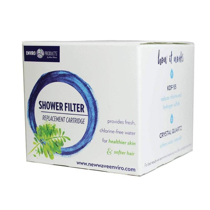 New Wave Enviro Shower Filter Replacement Cartridge with Chlorine Reduction, 1 Year Filter Life - Image 3